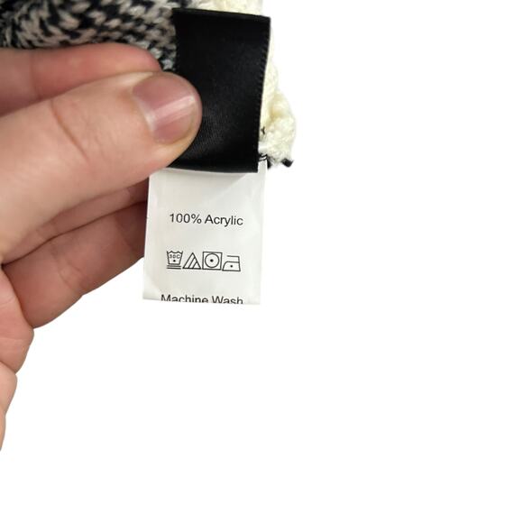 Plus Sz Black White Houndstooth Knit Sweater Vest 3XL Preppy Y2K Academia Retro - Picture 5 of 6